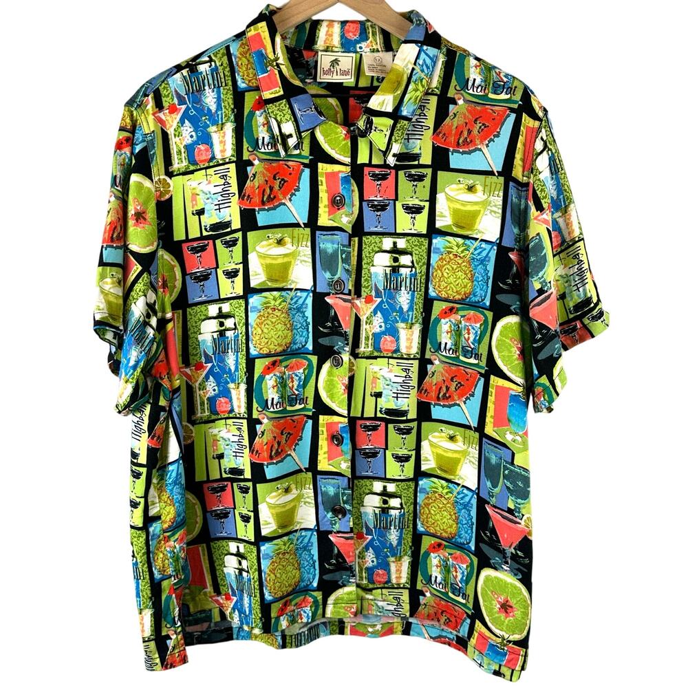 Vibrant Cocktail Print Blouse by Avanti